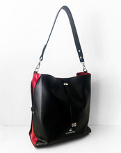 Load image into Gallery viewer, Mia Shoulder Bag in Black & Red