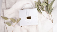 Load image into Gallery viewer, Ceci Top Handle Bag in White