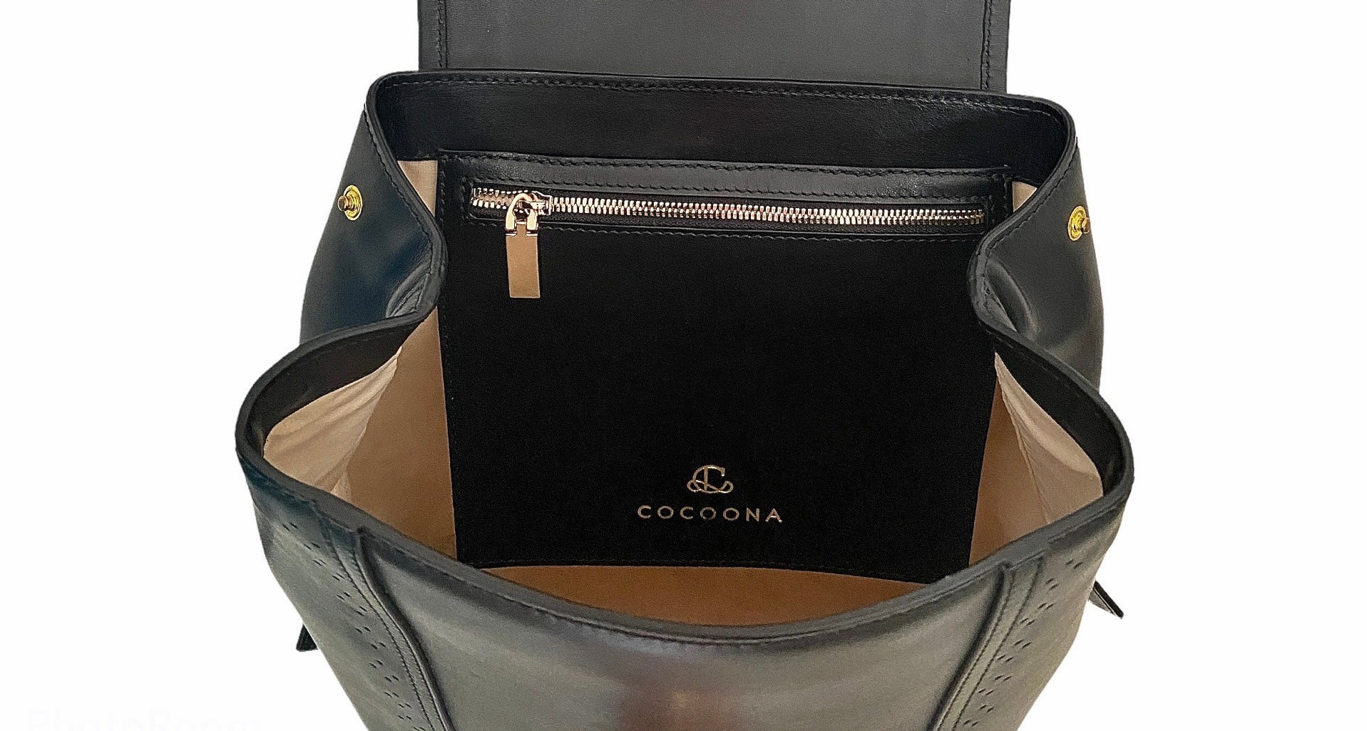 Corneli Leather Backpack in Black – COCOONA